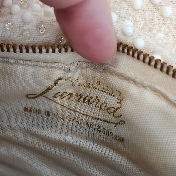 Vintage Corde-Bead By Lumered Hand Beaded Clutch Wallet Made in USA - Picture 7 of 14